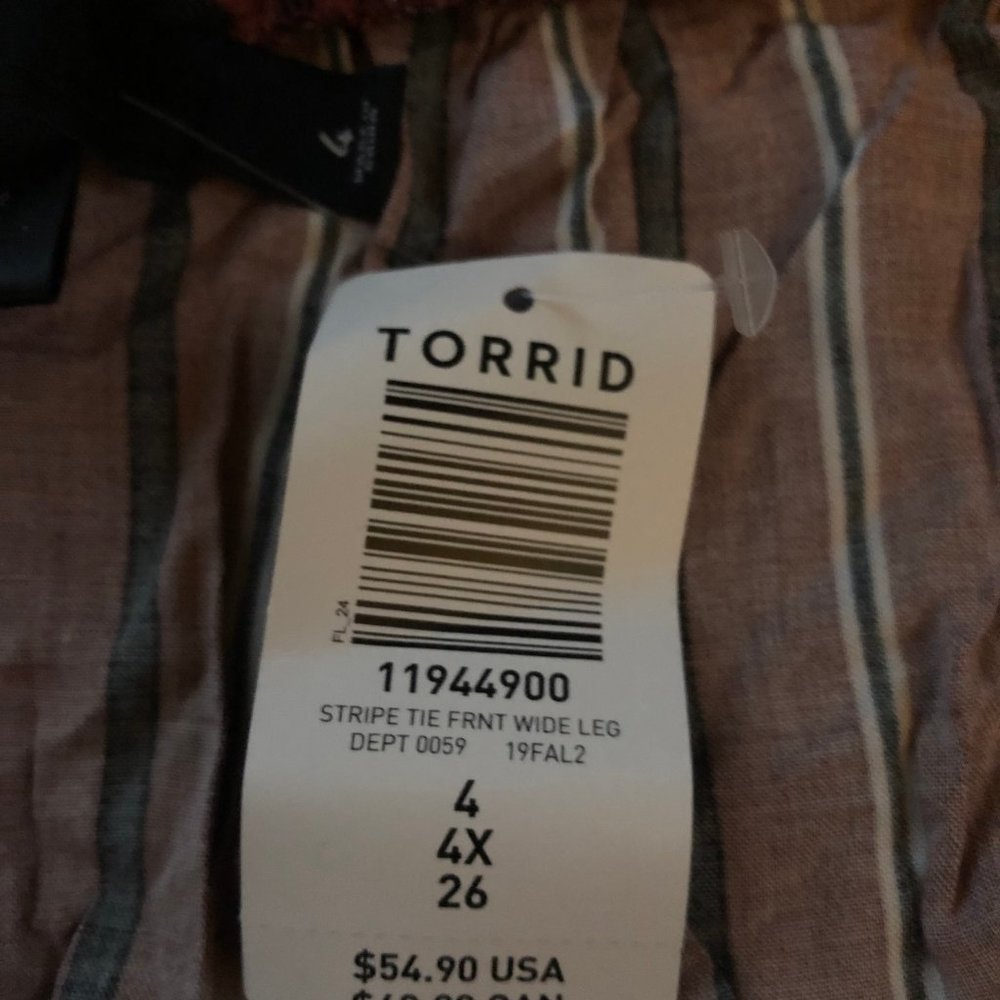 Wide Leg Torrid Pants - Picture 4 of 7